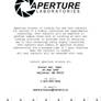 Aperture Science Poster