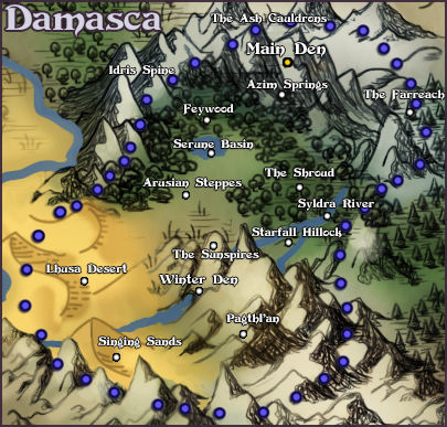 Damasca Territory and Landmarks by Arcadiasa