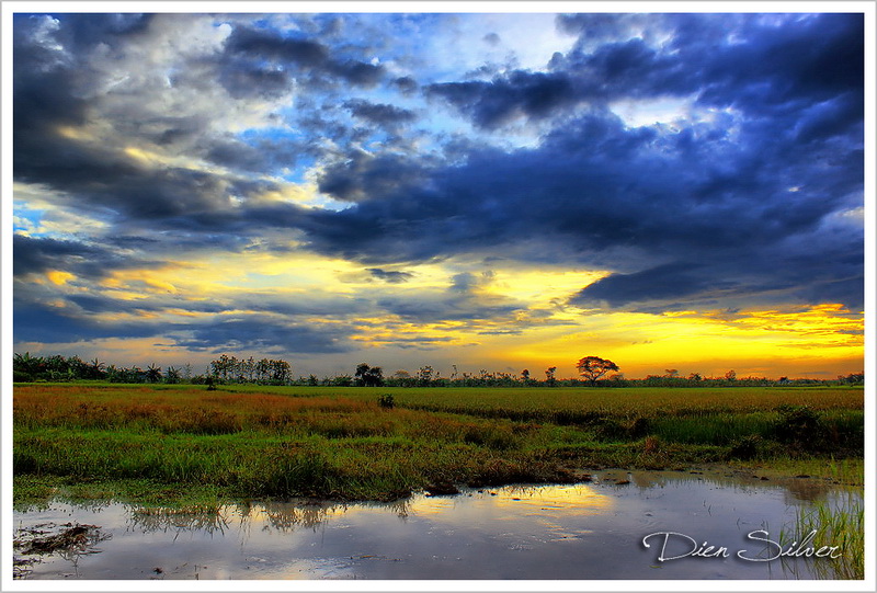 The wind blow away the clouds