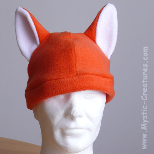 Fox hat in bright orange