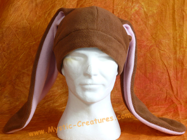 Fleece bunny hat