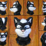 Scath Schattenklaue - Partial fursuit wolf head