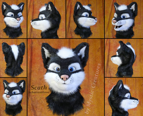 Scath Schattenklaue - Partial fursuit wolf head