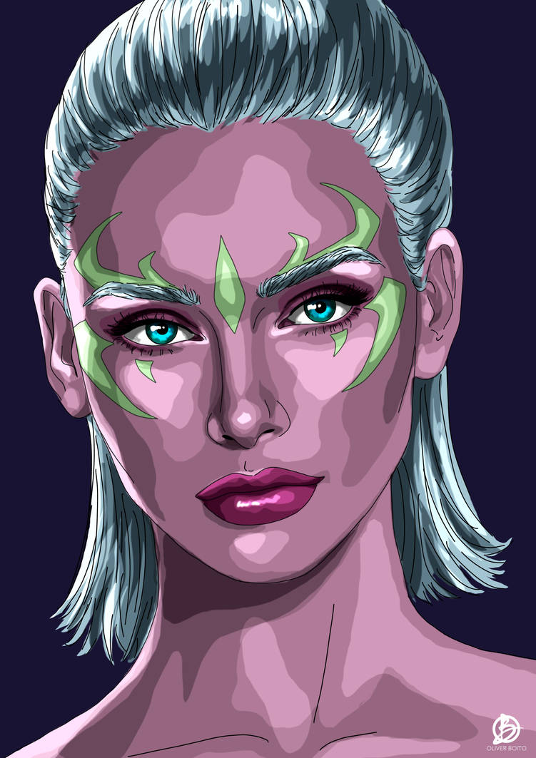 Alien Face Design Alien Face Illustration - own design by Orb78 on DeviantArt