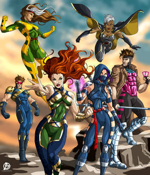 X-Men group illustration