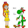 Young Yoshi and daisy