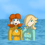 Aqua Daisy and Rosalina