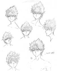 How to Draw Hiei