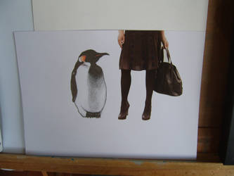 W.I.P penguin collage