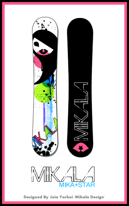 Mikala's Snowboard-Mika Star