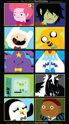 Men Of Adventure Time :: 10 Sticker Pk