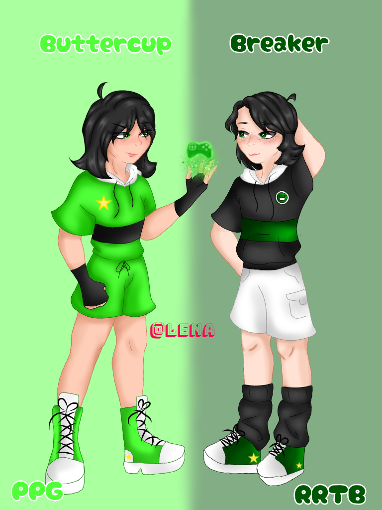 Blossom Rrtb PPG Buttercup and RRTB Breaker by GachaLenaTR on DeviantArt