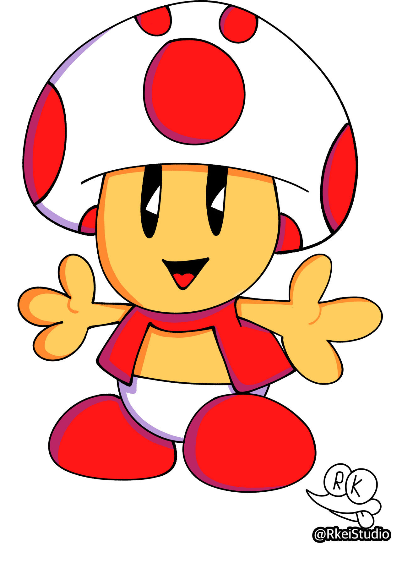 8-Bit Toad by RkeiStudio on DeviantArt