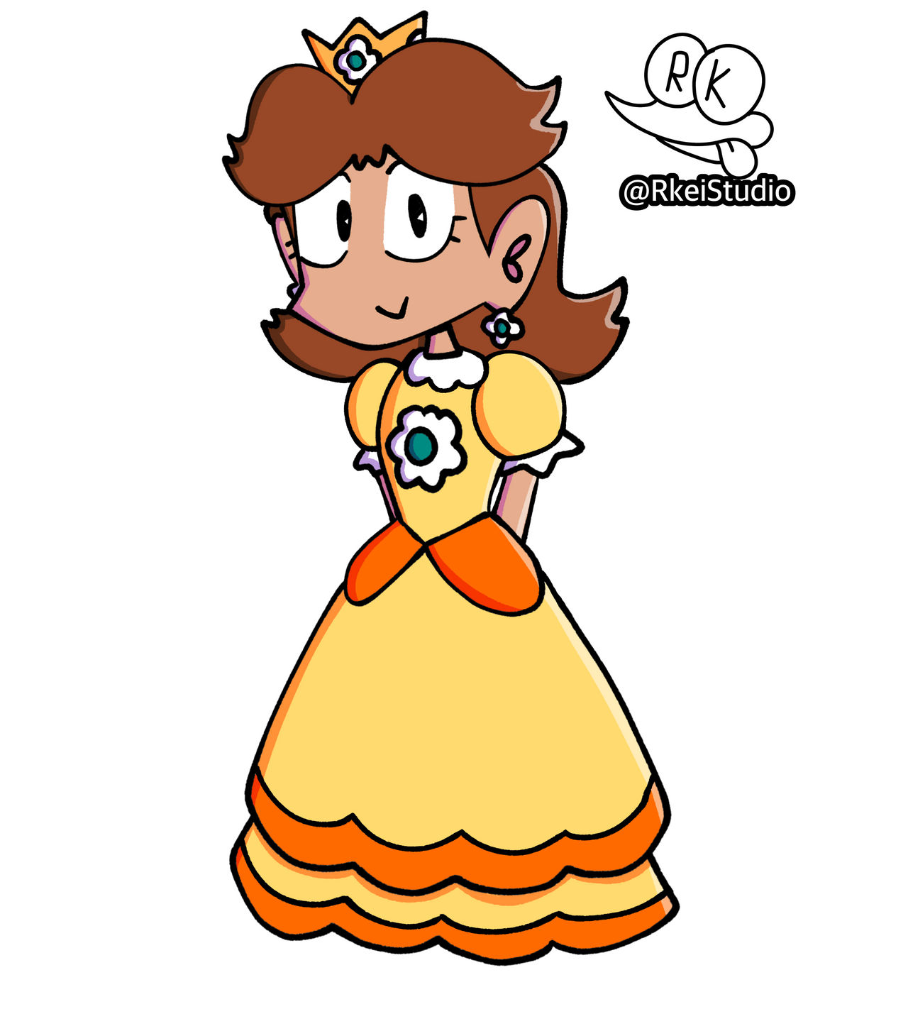 Daisy Renders Princess Daisy by RkeiStudio on DeviantArt