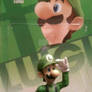 My custom re-posed Luigi amiibo #6