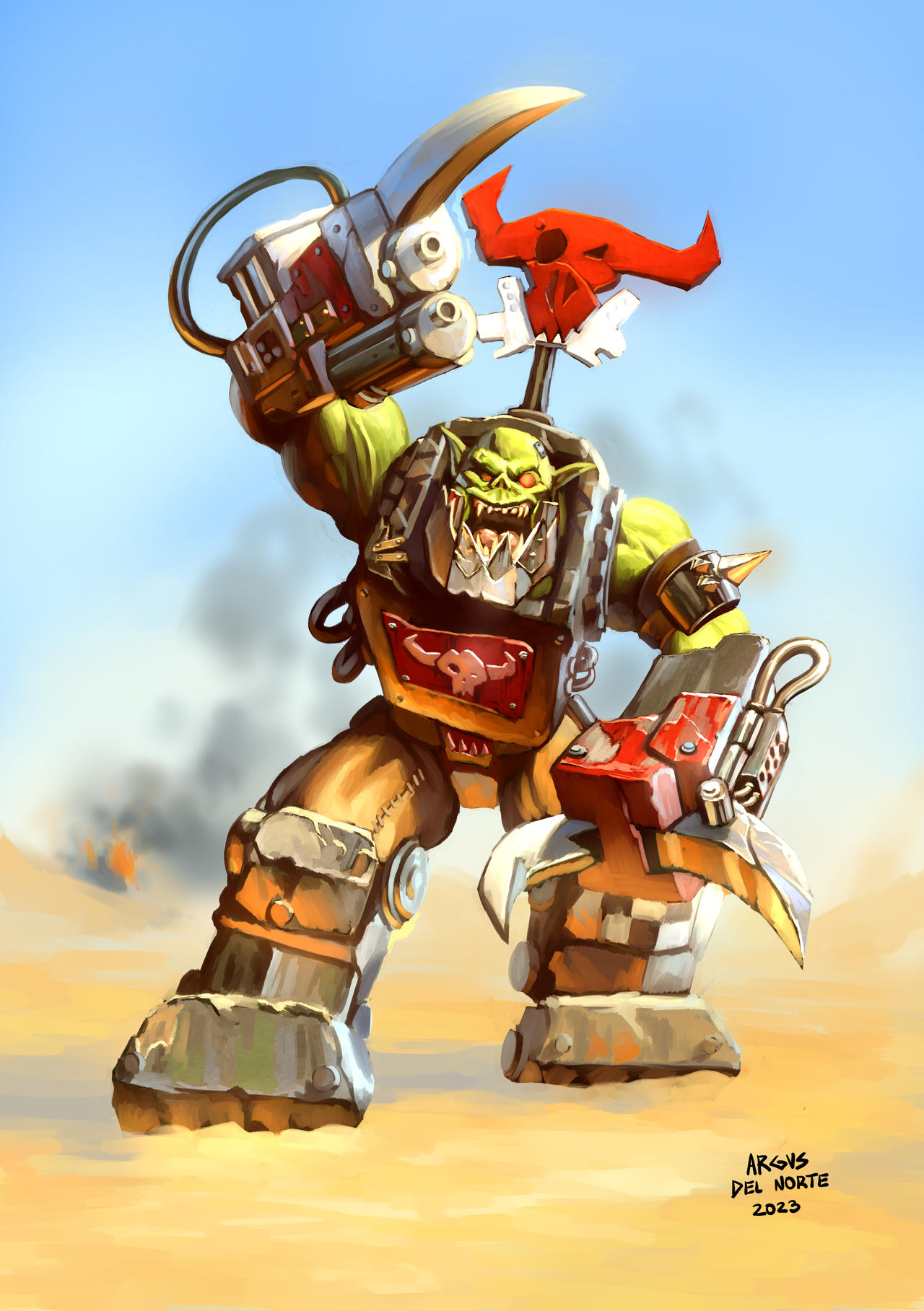 Warhammer 40k Ork Fan Art By ArgusDelNorte On DeviantArt warhammer-40k-ork-fan-art-by-argusdelnorte-on-deviantart
