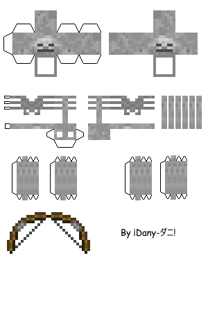 minecraft papercraft weapons