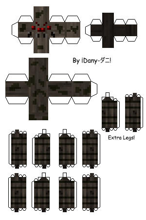 Spider Minecraft Papercraft by DanyFemboyUwU on DeviantArt