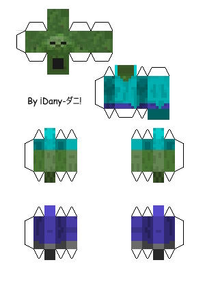 Zombie Minecraft Papercraft by DanyFemboyUwU on DeviantArt