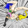 Toshinden, Tracy vs. Sofia, Piledriver Throw