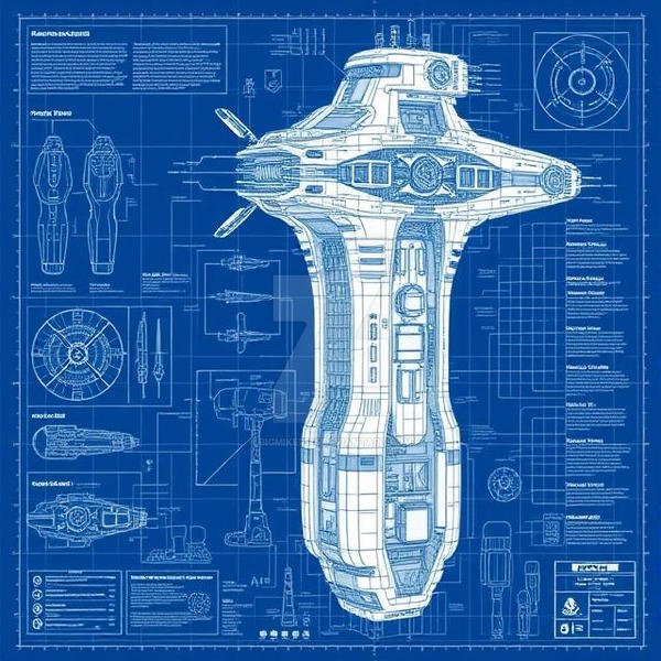 Deviltech Blueprint Blueprint for the Devyanth 2.1 - Spaceship by bigmike2545 on DeviantArt