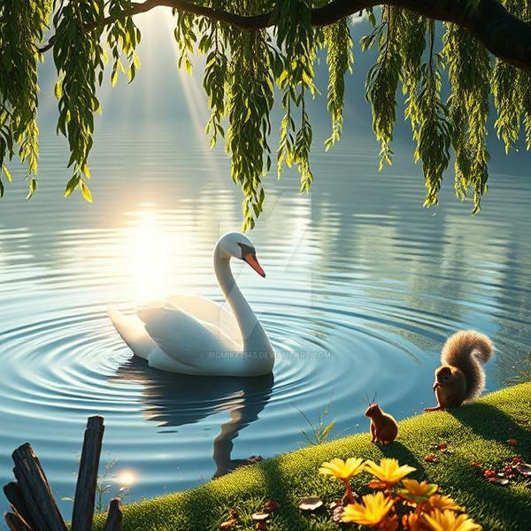 Squirrel Swan Tellegen 14 - Squirrel and Swan by bigmike2545 on DeviantArt