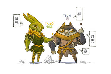 Taiyou and Tsuki - The pathfinders of Buddha.