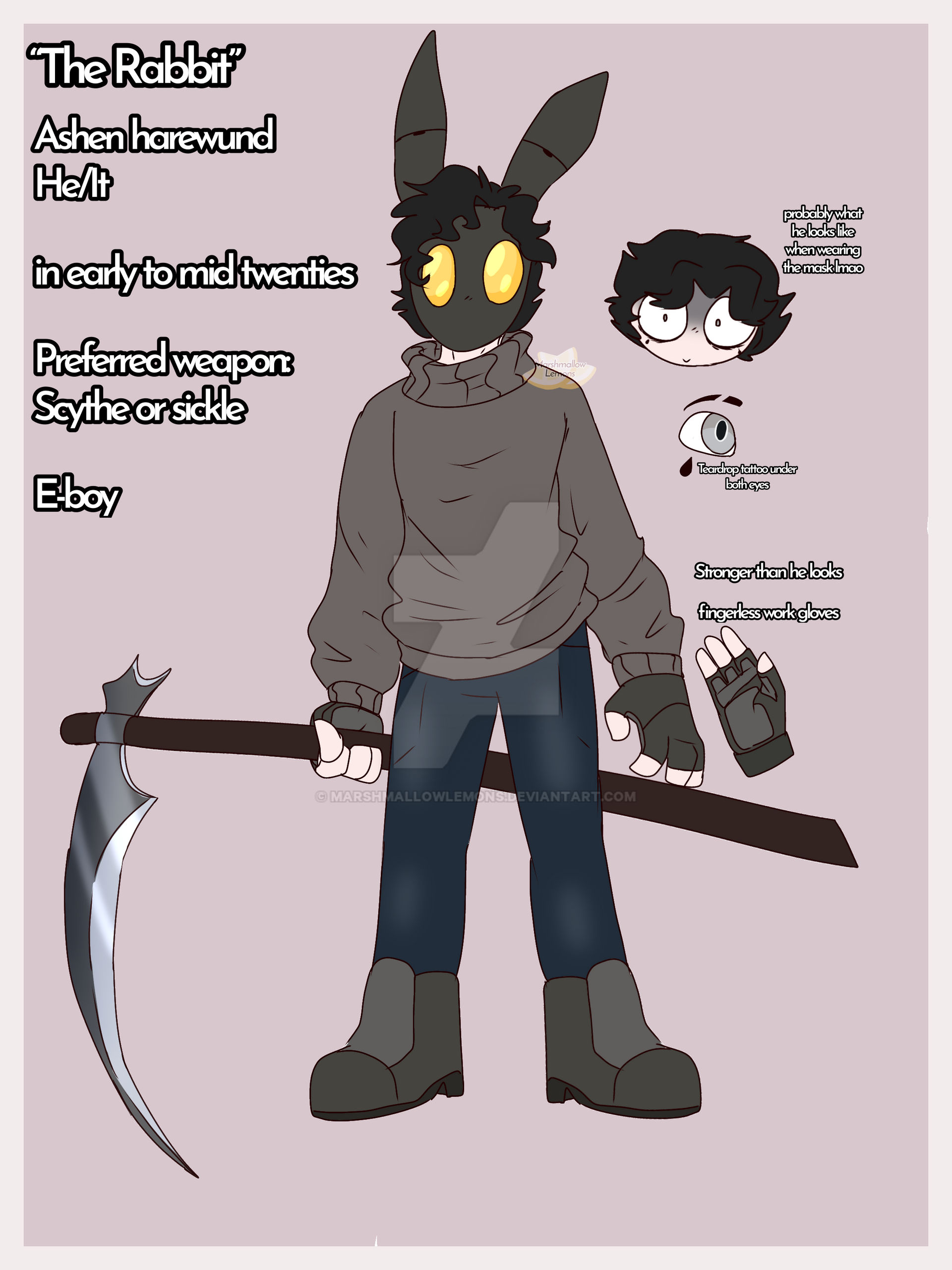 The rabbit : killer oc ref