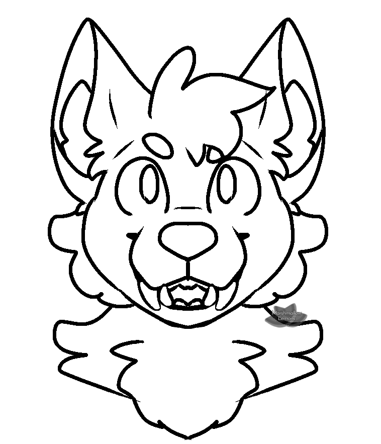 Canine headshot base F2u