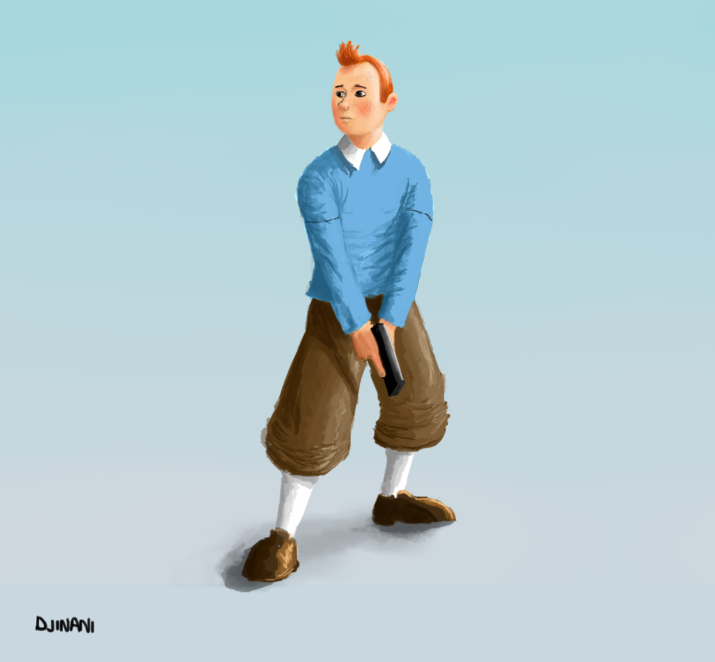 Tintin Deviantart Tintin by DjinaniDrawing on DeviantArt
