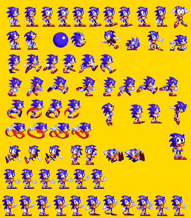 Custom Classic Sonic Sprite Sheet by Adanishedgehog2011 on DeviantArt