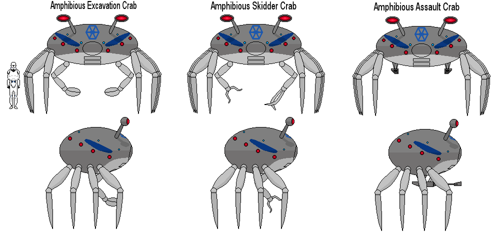Amphibious Crab Droids by SheldonOswaldLee on DeviantArt