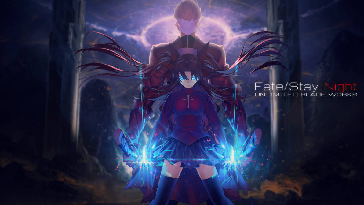 Fate Stay Night Ubw Archer And Rin Wallpaper By Trinexz On Deviantart Fate Stay Night Ubw Archer And Rin Wallpaper By Trinexz On Deviantart