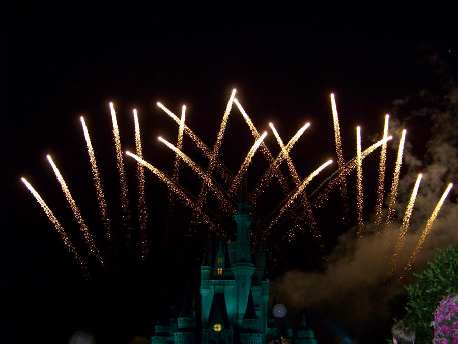 Golden Fireworks at Disney