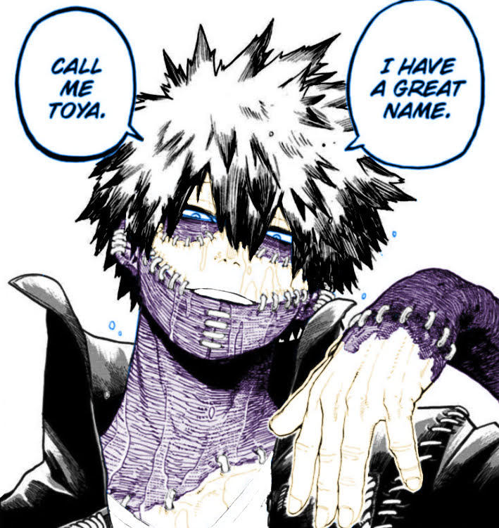 SPOILERS Dabi Manga Panel colored by pinboards on DeviantArt