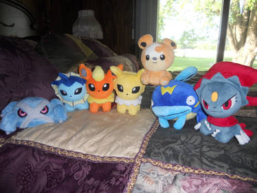 My new pokemon plushies