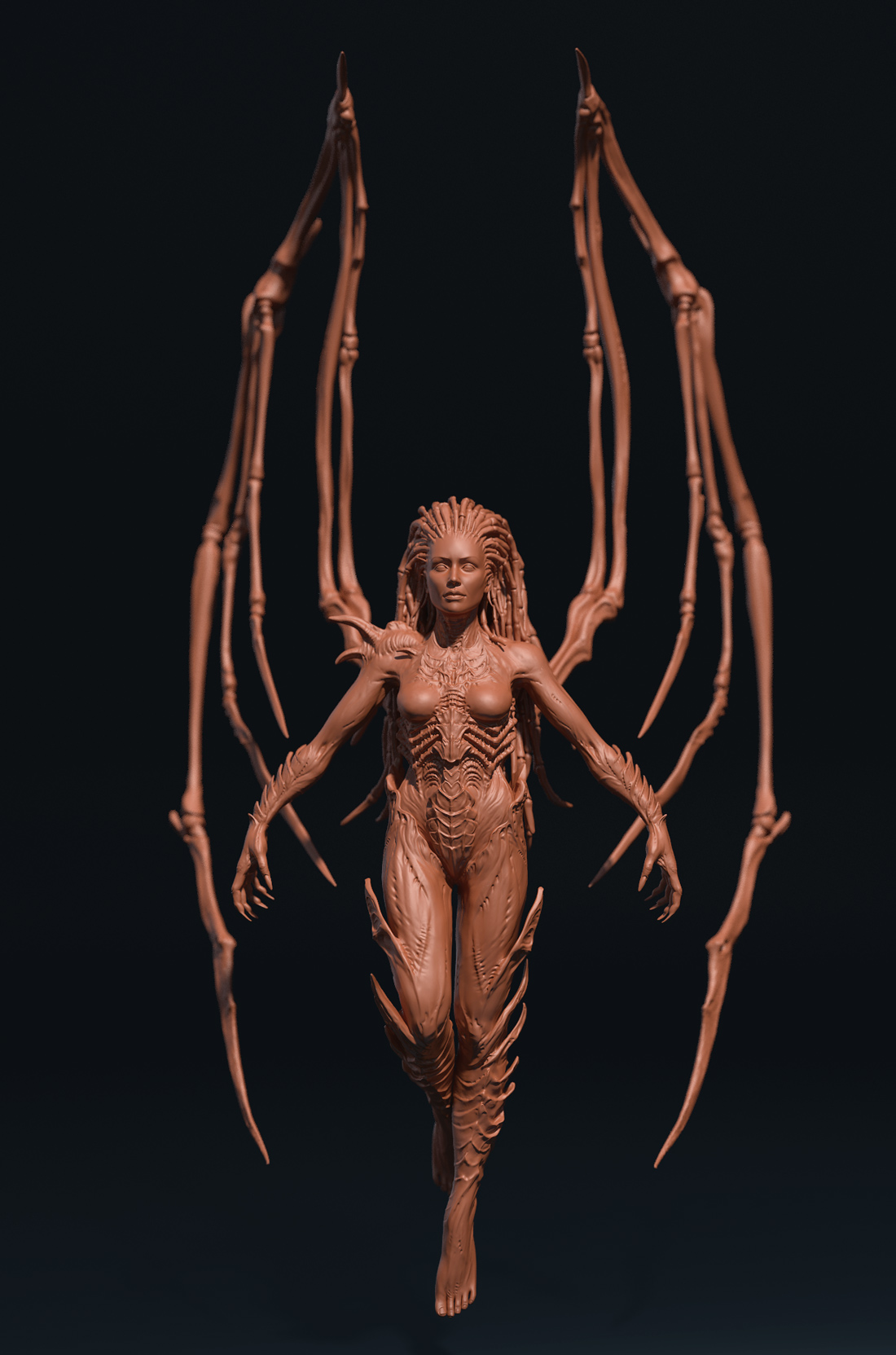 Sarah Kerrigan - clay render