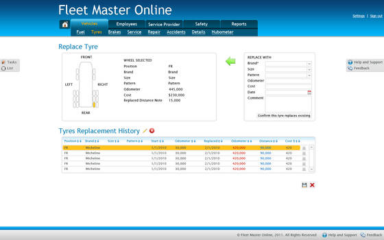 FleetMaster Web App Design