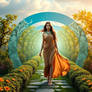 A goddess of space and time