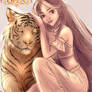 Ych (Closed) Girl and tiger