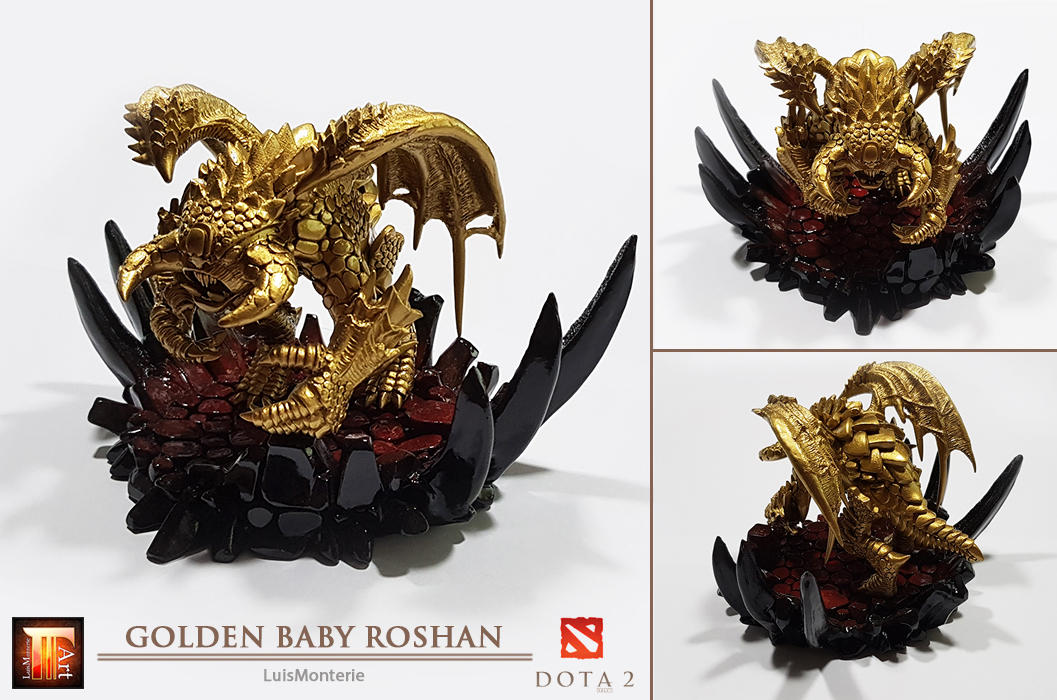 DOTA 2 - Golden Baby Roshan by LuisMonterieArt on DeviantArt