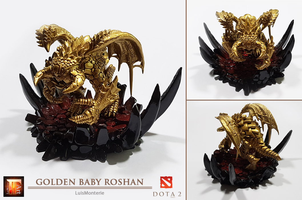 DOTA 2 - Golden Baby Roshan by LuisMonterieArt on DeviantArt