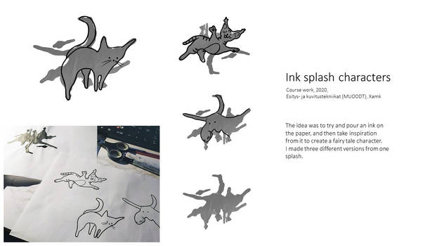 Ink splash characters