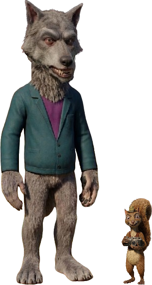 Wolf and Twitchy(too humanoid) by nathanthedog on DeviantArt