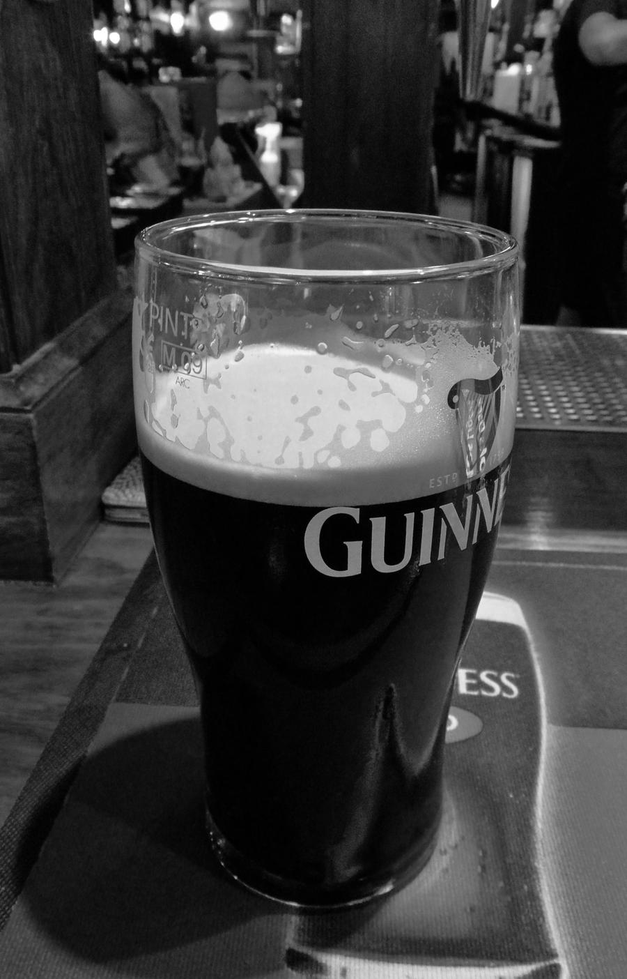 Guinness - black and white