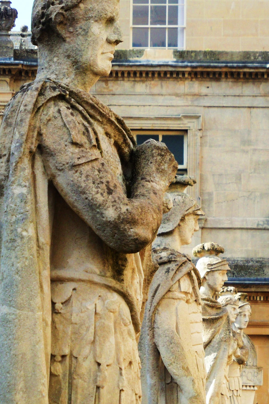 Bath - Roman statues