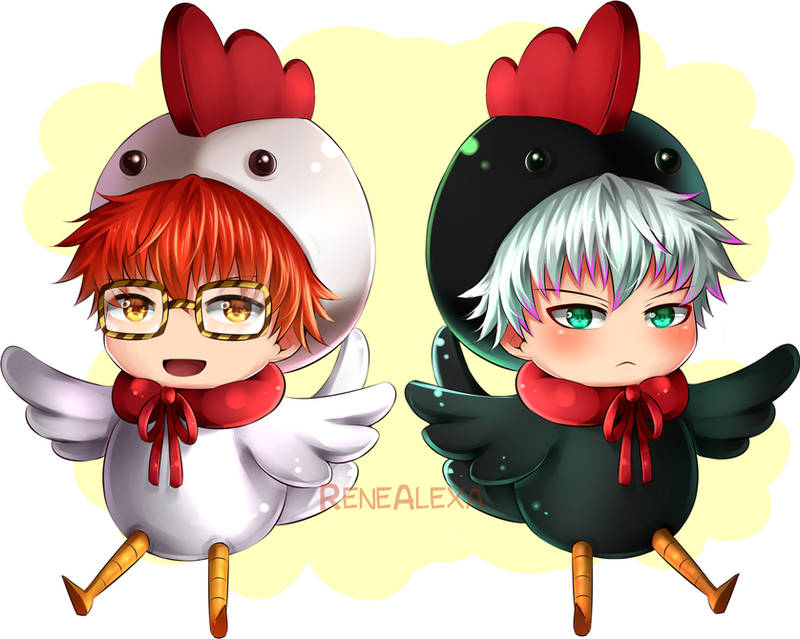 Mystic Messenger - Choi Chickens by renealexa