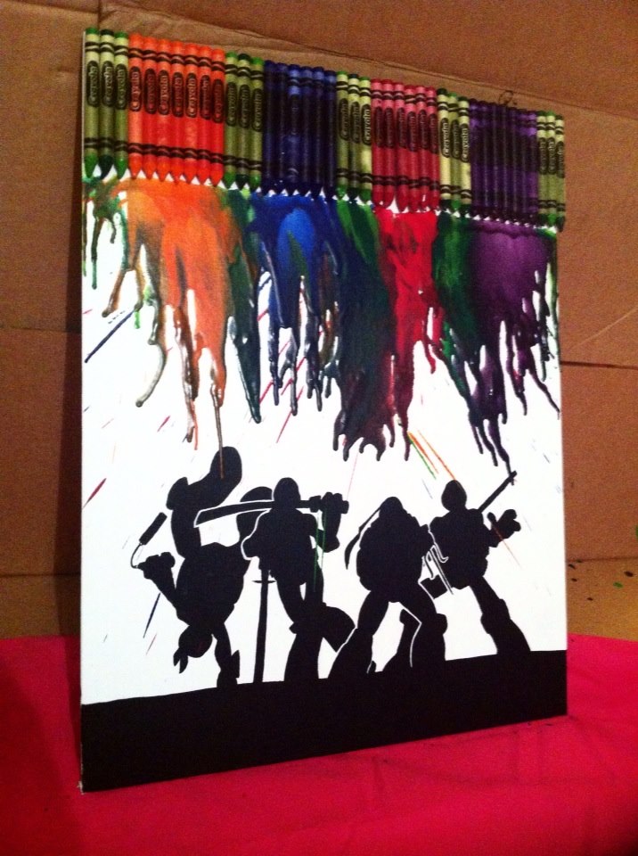 TMNT Crayon Canvas