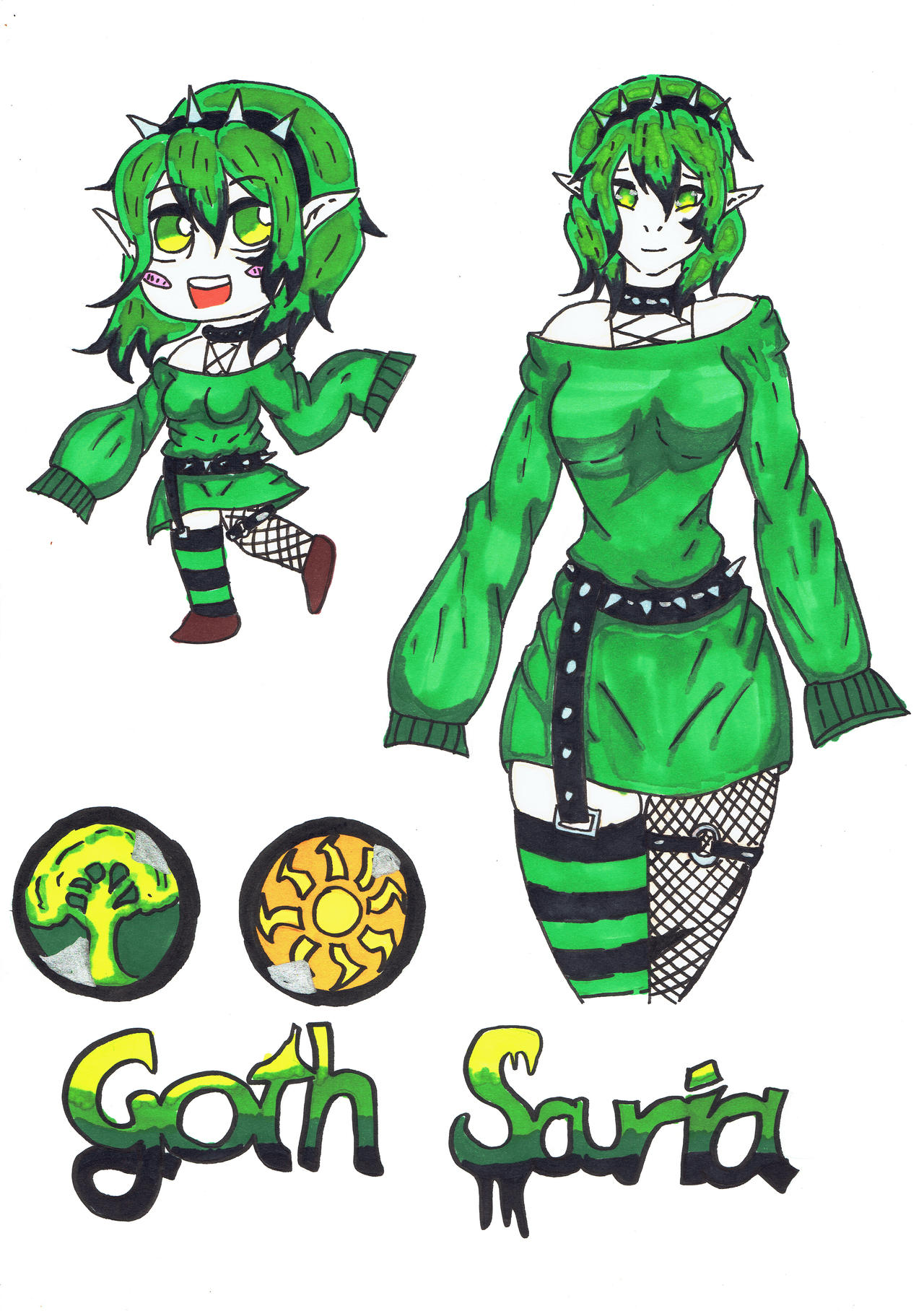 Goth Sarah Goth Saria by Smile7D7shadow on DeviantArt