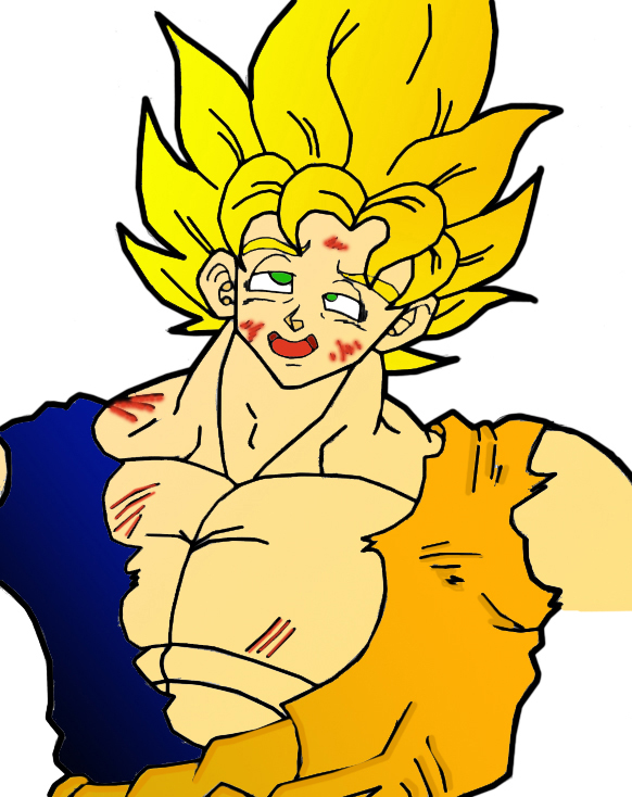 Cute SSJ Goku_Colored